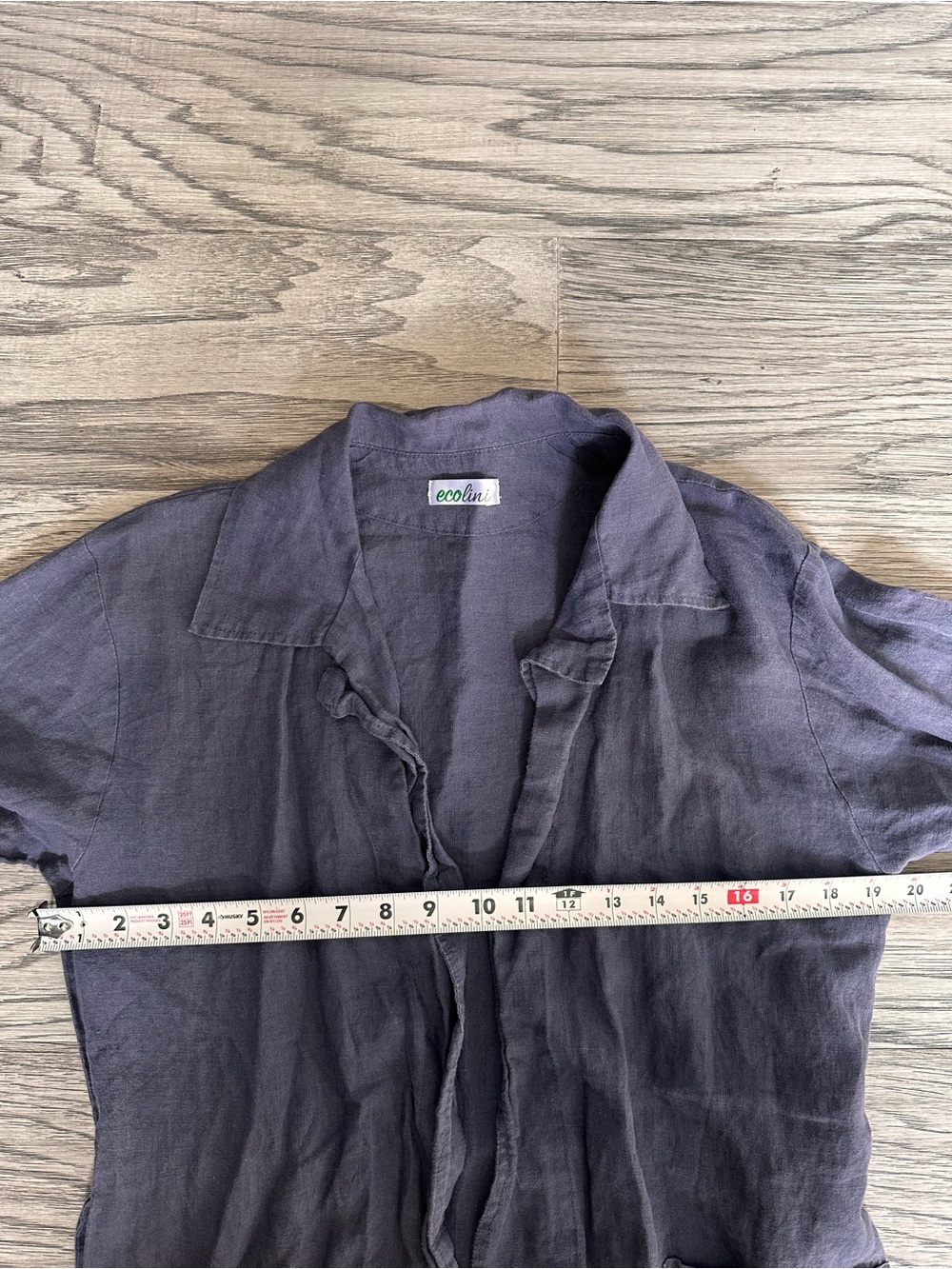 Linen Jacket Steele Blue - Picture 8 of 9